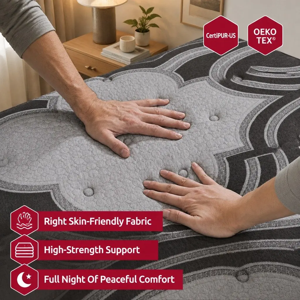 34cm Extra Firm Queen Mattress with 5-Zone Support System