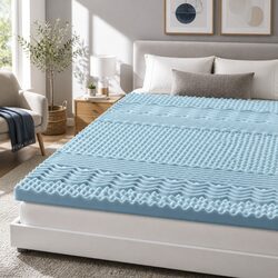 Comfortable and Affordable 7-Zone Memory Foam Topper