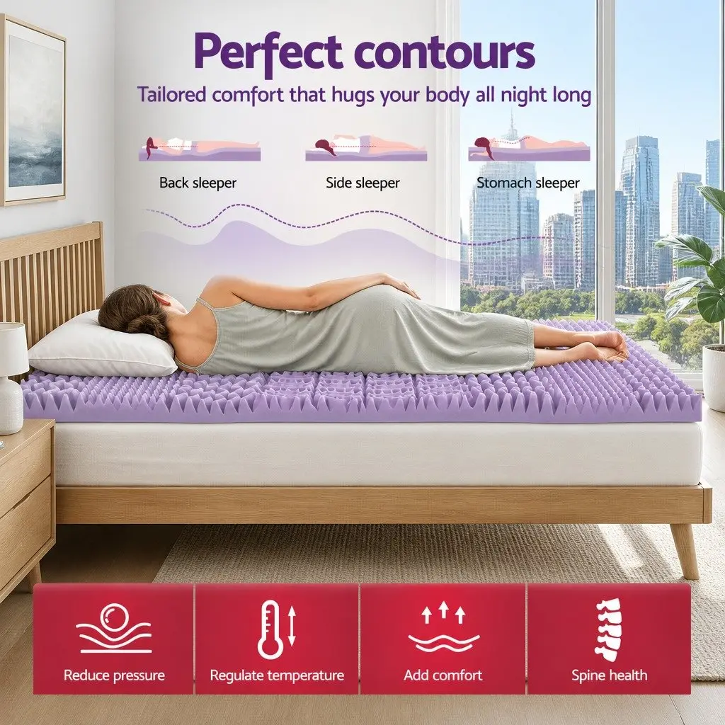 Memory Foam Mattress Topper with Lavender Infusion