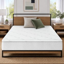 Comforting 10cm Gel Memory Foam Topper with Bamboo Cover