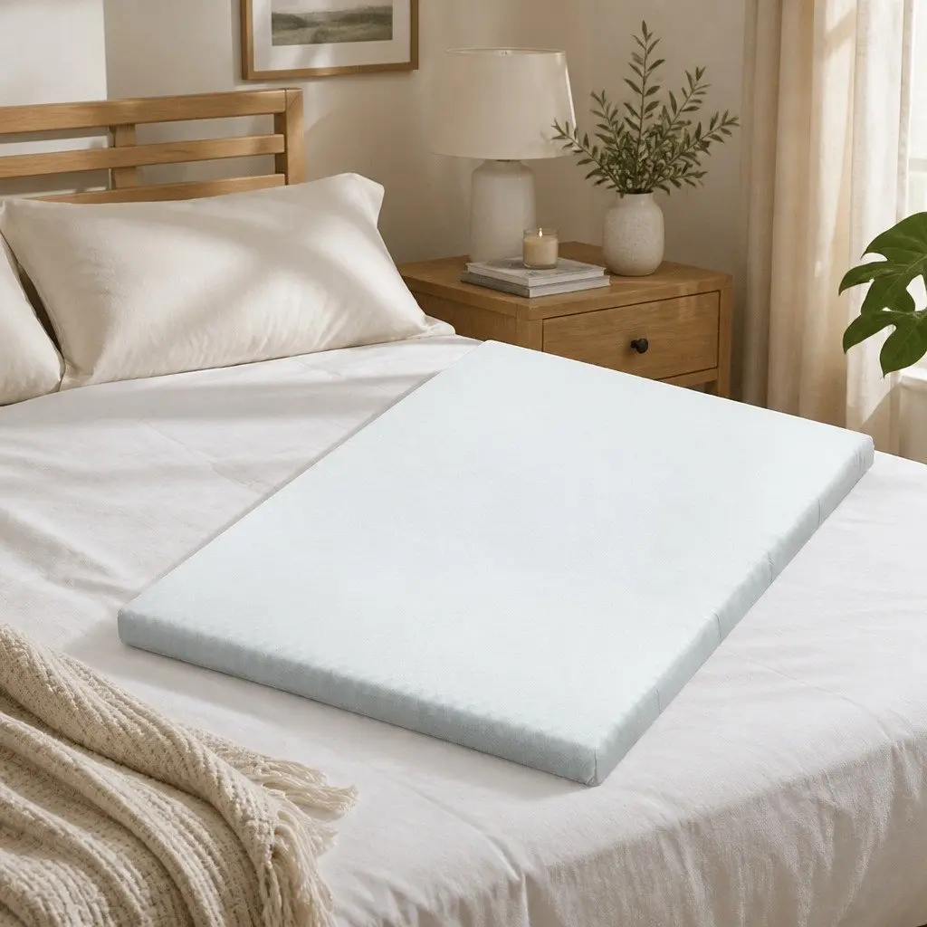 Memory Foam Mattress Topper Double Bed Cool Gel 8cm Pressure Relief