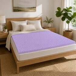 Comforting King Size Lavender Infused Memory Foam Topper