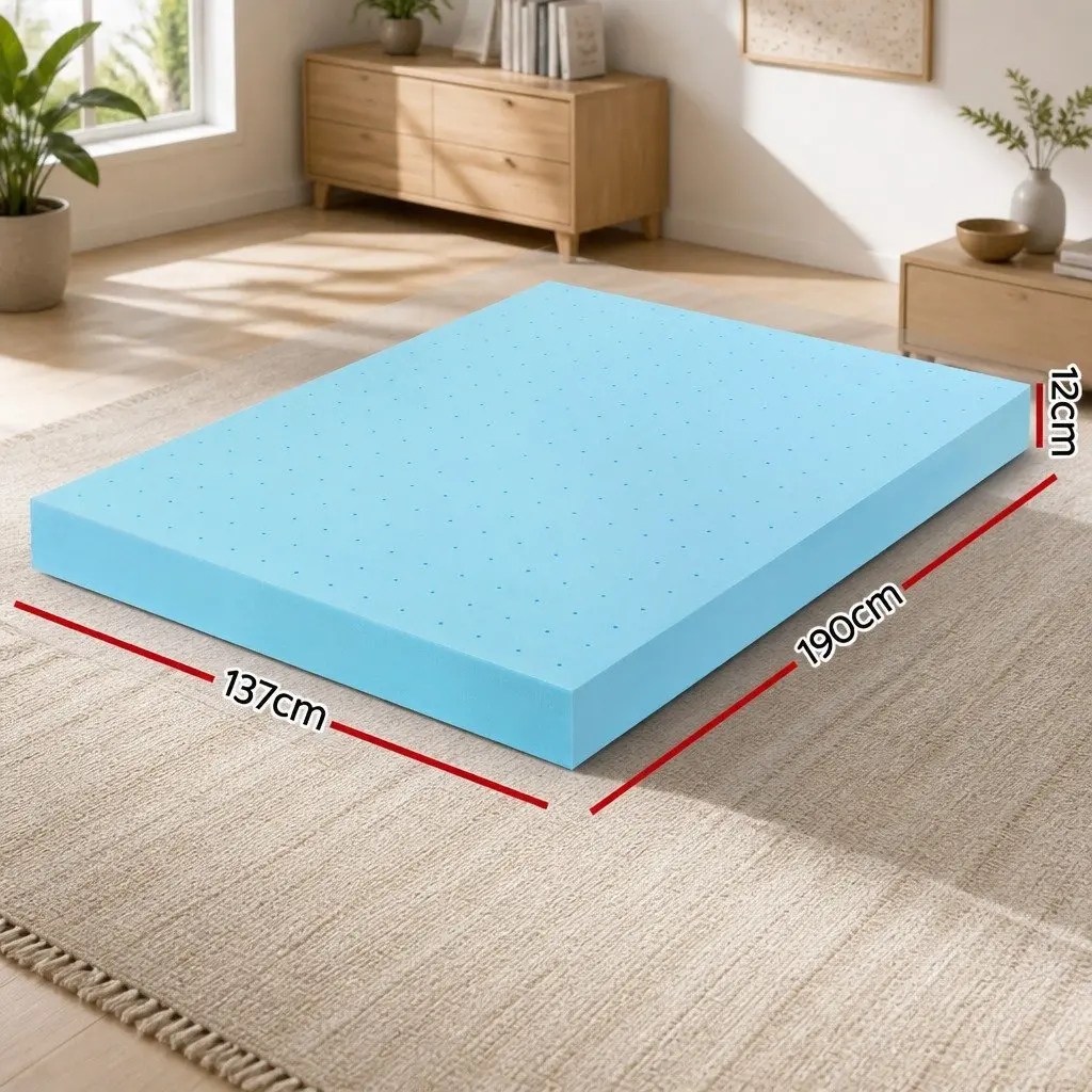 12cm Memory Foam Topper with Bamboo Fabric Cover