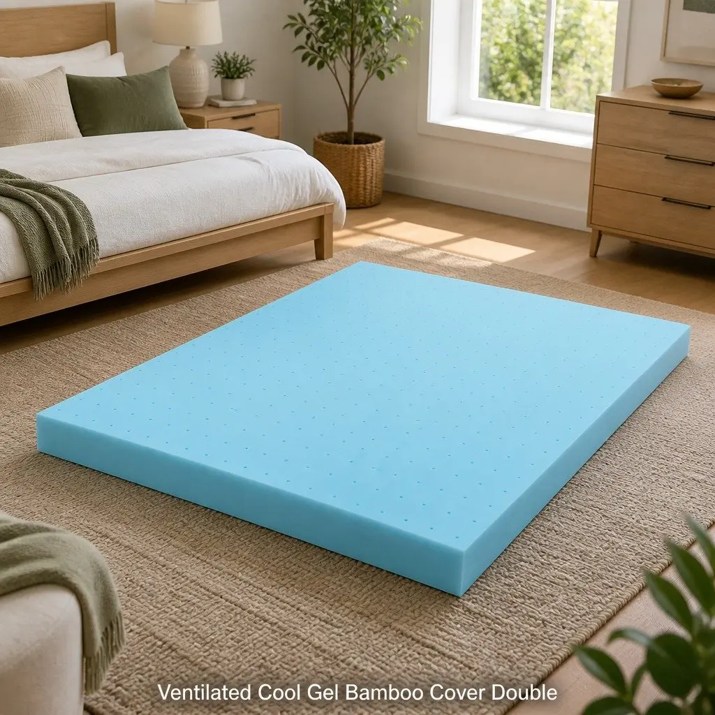 12cm Memory Foam Topper with Bamboo Fabric Cover