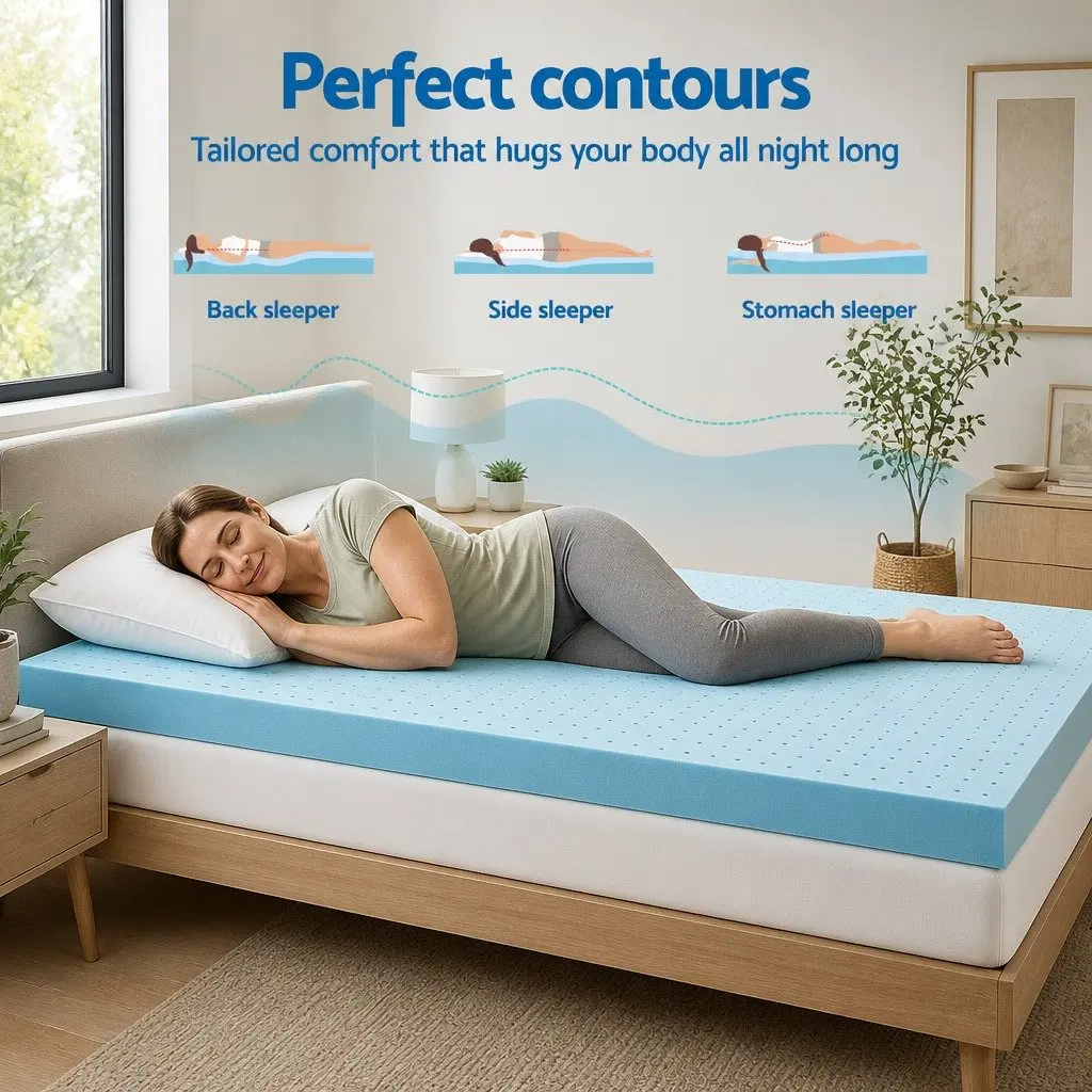 12cm Memory Foam Topper with Bamboo Fabric Cover