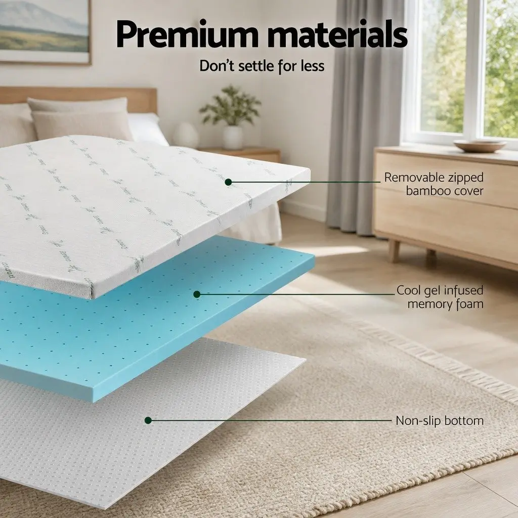 5cm Memory Foam Mattress Topper