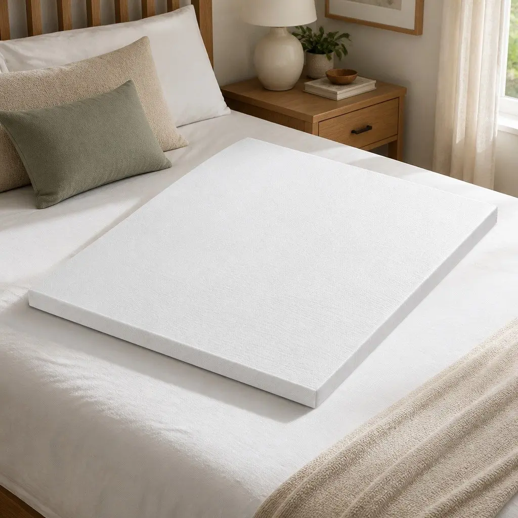 Memory Foam Mattress Topper 8cm King Bed Comfort Support Blue