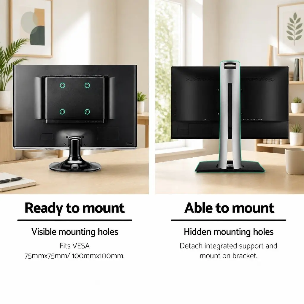 Single Monitor Arm Desk Mount Adjustable Screen Holder Up to 32 Inch Black