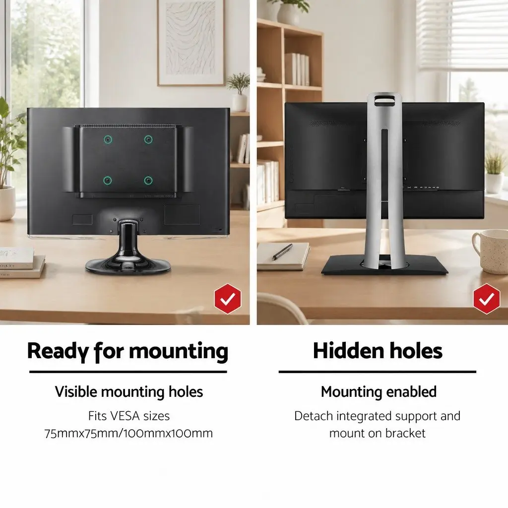 Single Monitor Arm Gas Spring Desk Mount Bracket Screen Holder 10-27 Inch