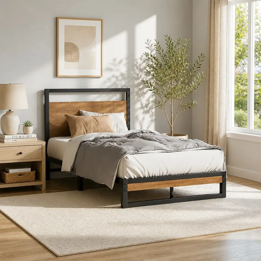 Single Metal Bed Frame