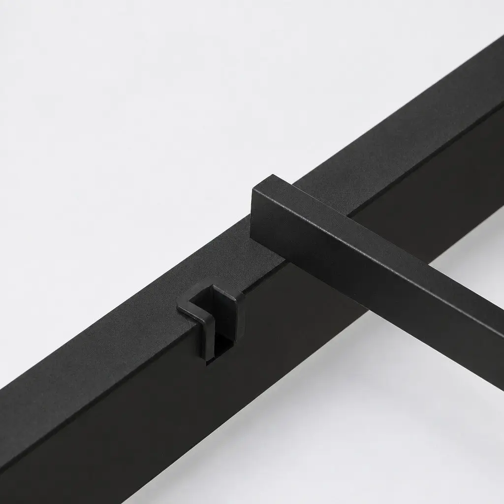 Single Size Metal Daybed Frame Black Industrial Style with Trundle for Bedroom Furniture