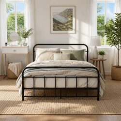 Reliable Black Metal Bed Frame: Value and Practicality