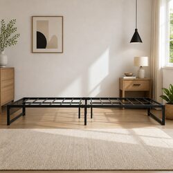 Sturdy Double Metal Bed Frame with Reliable Build Quality