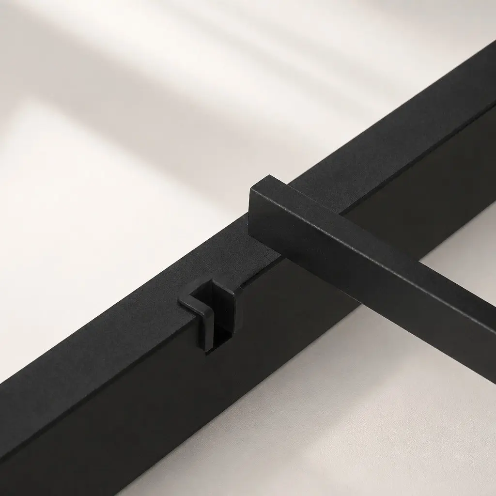 Black Metal Double Bed Frame for Comfort