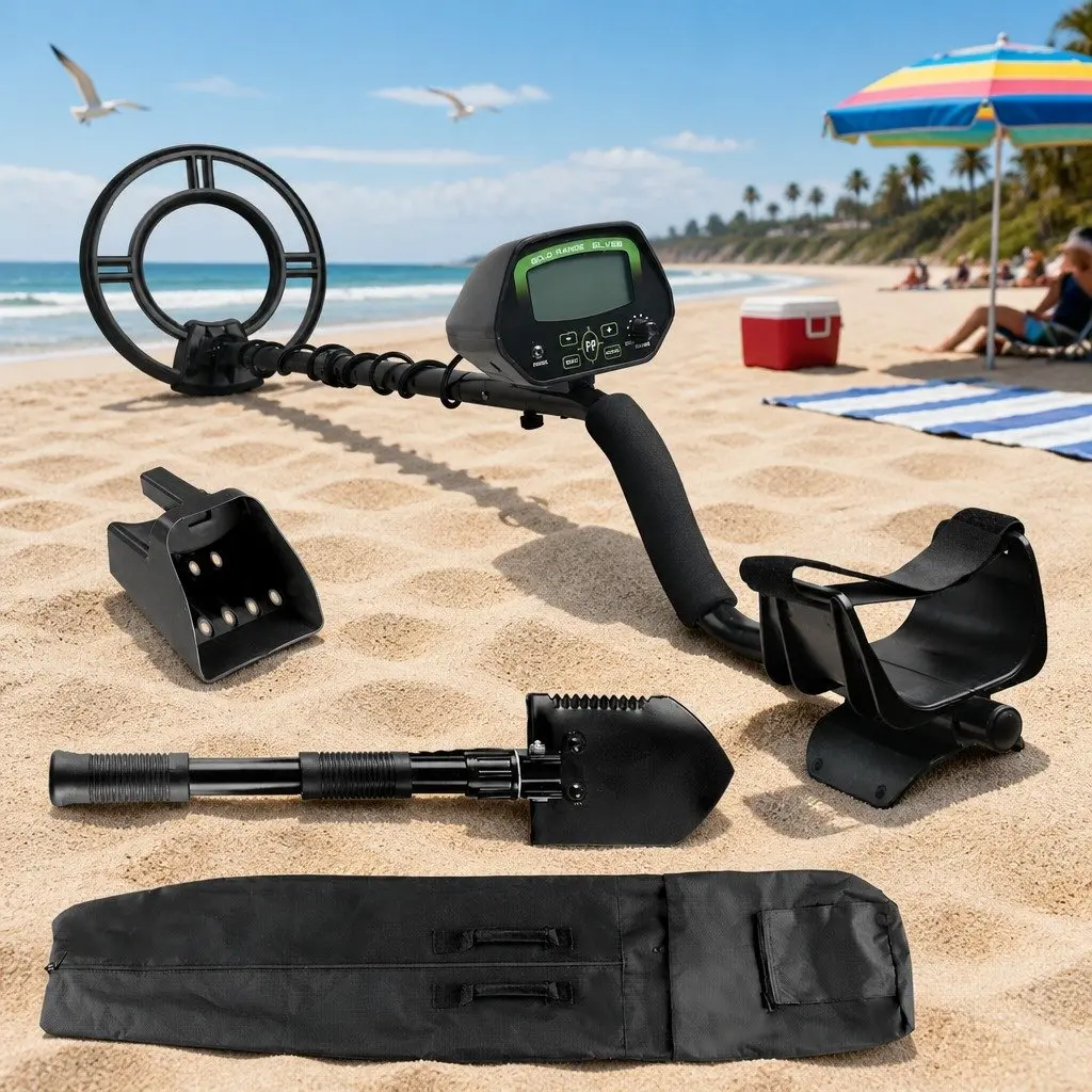 Metal Detector with Comfort and Essential Tools