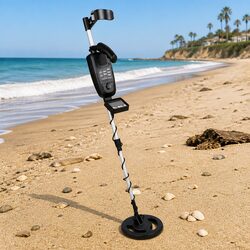 Metal Detector 180MM Waterproof LCD Display Treasure Hunter Search Coil Gold
