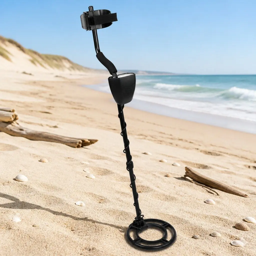 Metal Detector Waterproof Search Coil 220MM LCD Screen Black