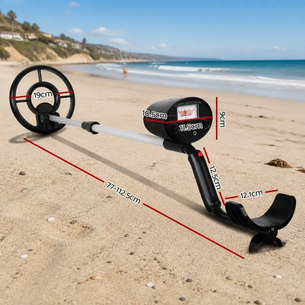 Metal Detector for Treasure Hunting 180MM Waterproof Search Coil Black Adjustable Length