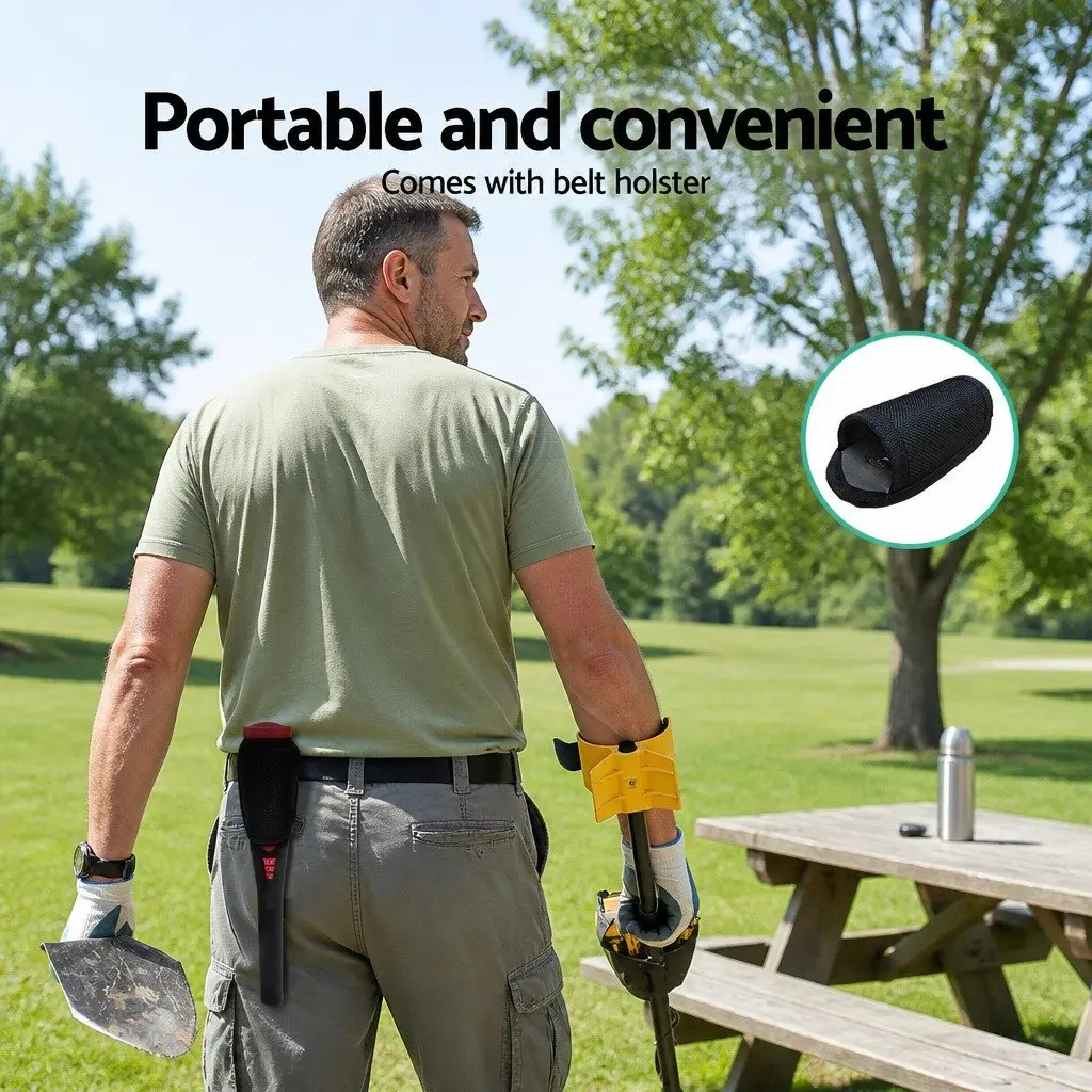 Handheld Pinpointer Metal Detector 40MM Sensitive Waterproof Black