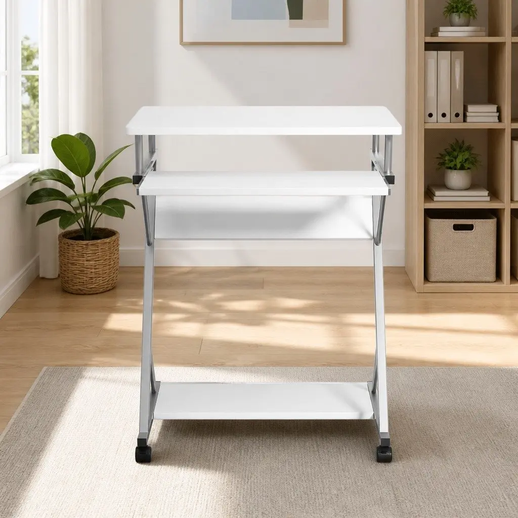 Computer Desk Home Office Workstation 60cm White