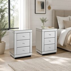 Functional and Elegant: Set of 2 Mirrored Tables