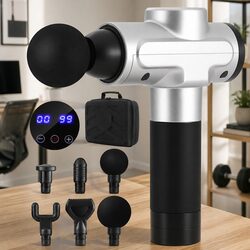 Reliable Silver Massage Gun for Effective Muscle Recovery