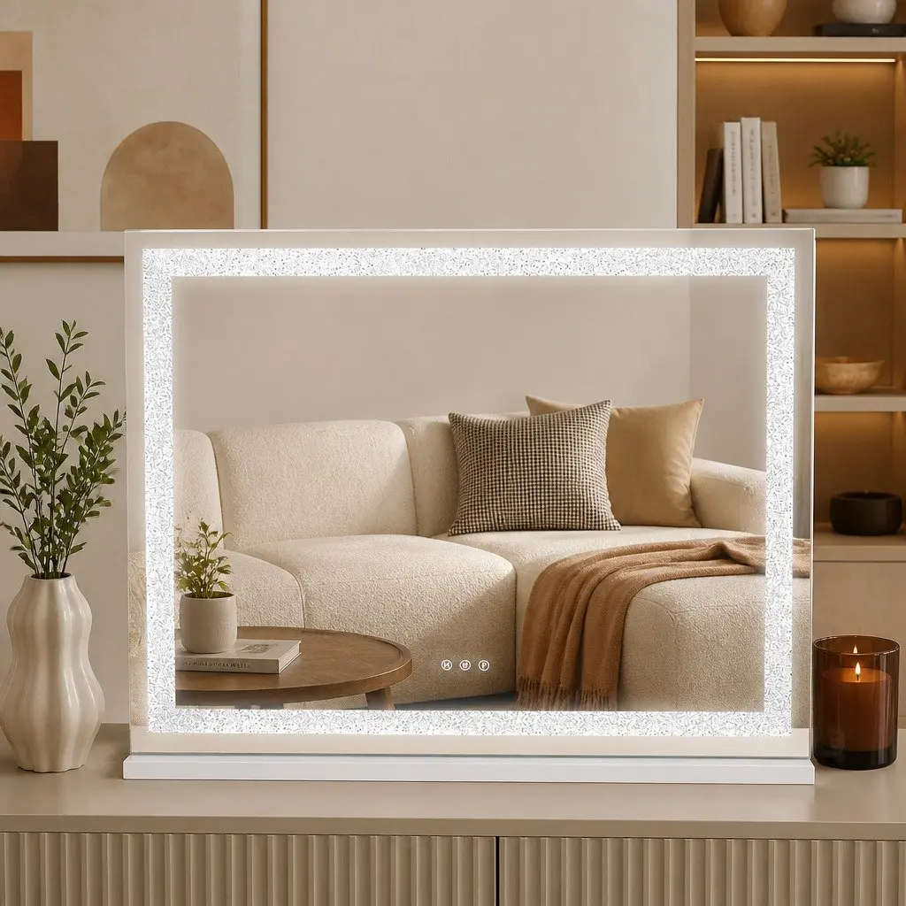 Makeup Vanity Mirror Touch Control LED Light 58cm White 5X Magnification