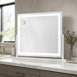 Warm 80x65cm Makeup Mirror with LED Lighting