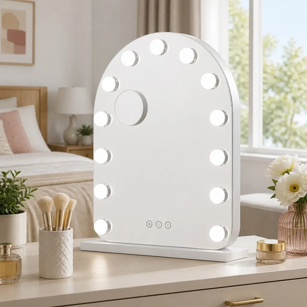 Makeup Mirror LED Dressing Vanity Light 40x50cm with 5x Magnification White