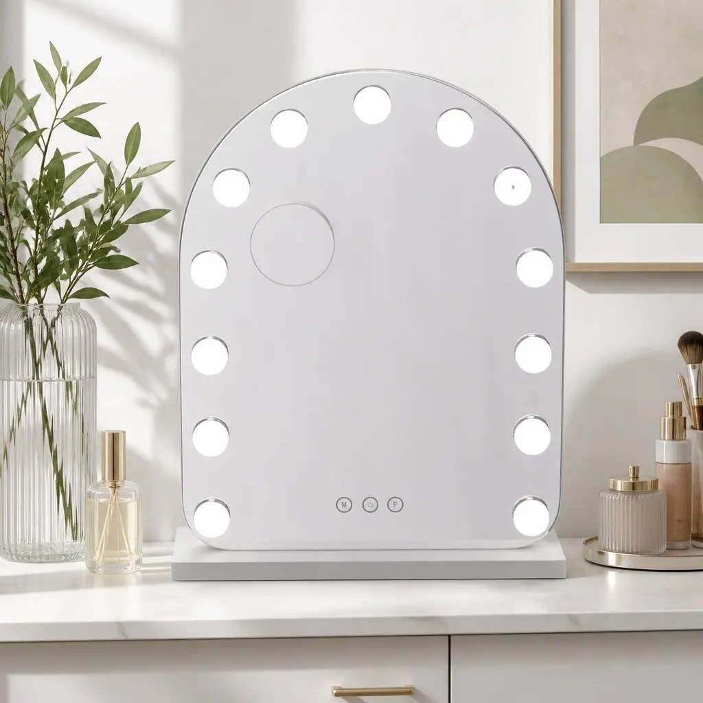 Makeup Mirror LED Dressing Vanity Light 40x50cm with 5x Magnification White