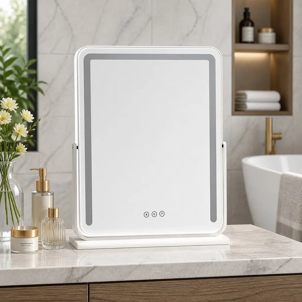 Makeup Mirror LED Light Strip 40x50cm 180° Rotation Touch Control