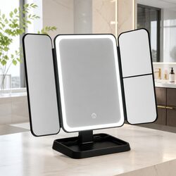 Reliable LED Makeup Mirror with Built-in Storage