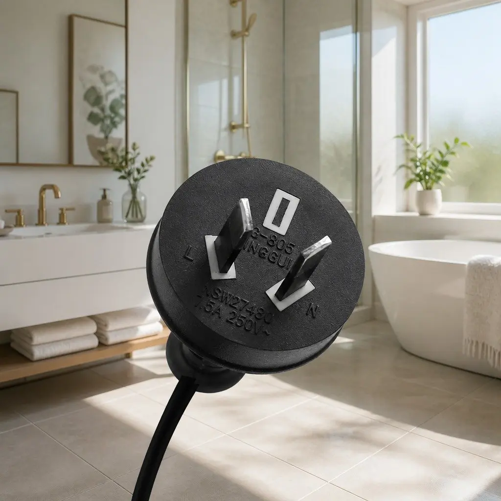 Round Wall Mirror LED Light Touch Control 80cm White Bathroom Vanity Makeup Home Decor