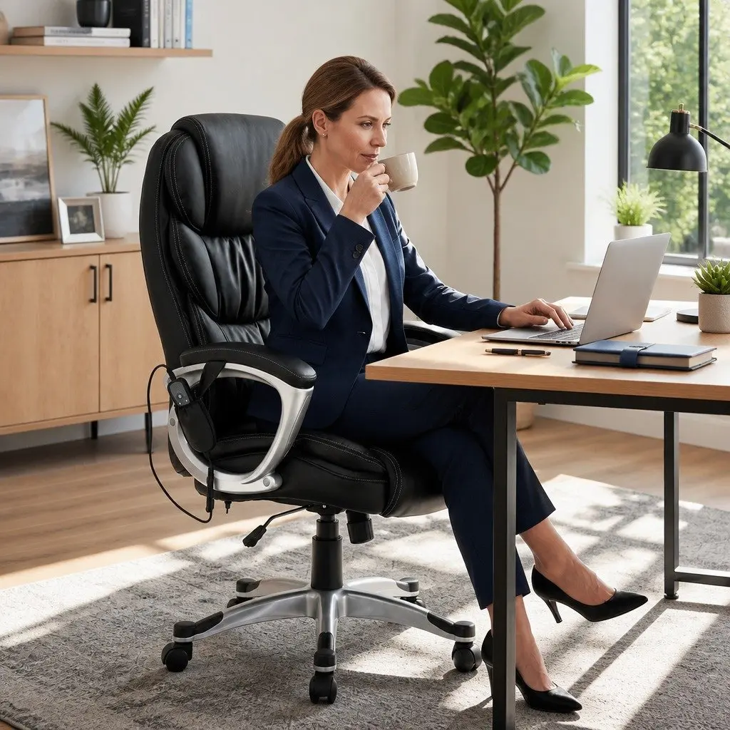Executive Chair with Massage and Heat Functionality