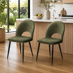 Comfortable and Durable Velvet Dining Chair Set