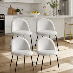 Comfortable and Stylish Dining Chairs Set of 4 - White