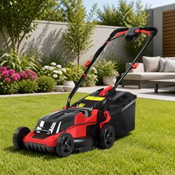 Value-Driven Cordless Lawn Mower with 34cm Cutting Width