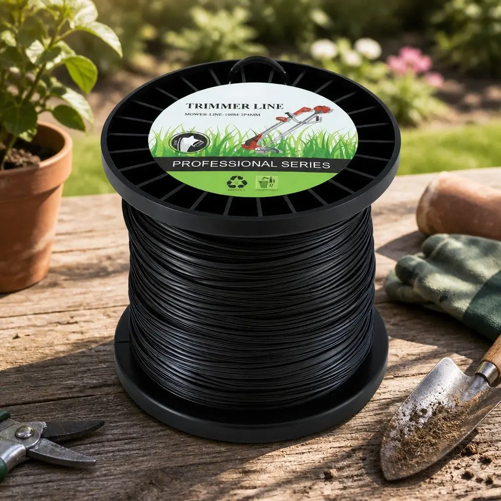 Trimmer Line 100M Nylon String Cord 2.4mm Star Black