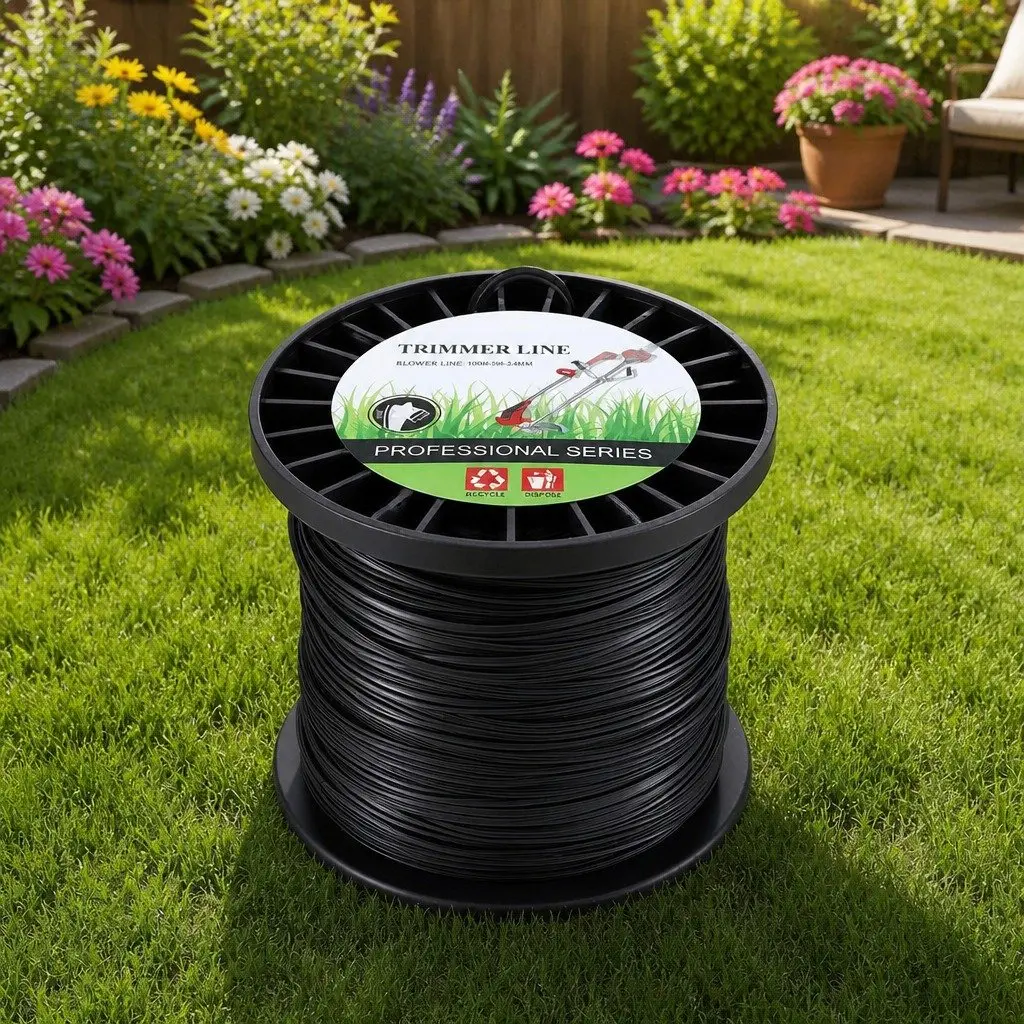 Trimmer Line 100M Nylon String Cord 2.4mm Star Black