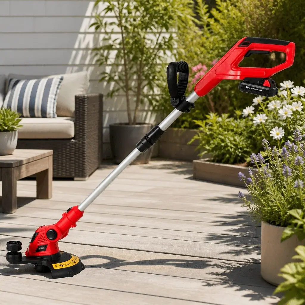 Cordless Line Trimmer 20V Lawn Edger Lightweight Adjustable Cutting Tool