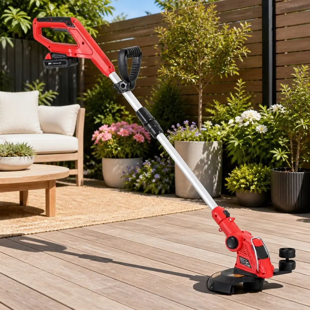 Cordless Line Trimmer 20V Lawn Edger Lightweight Adjustable Cutting Tool