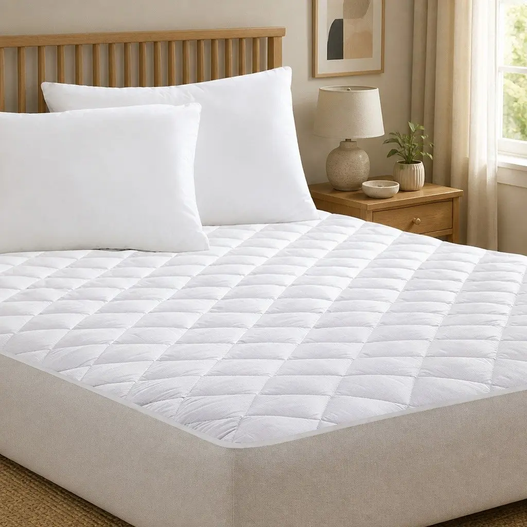 Waterproof Microfibre Double Mattress Protector Fitted Sheet Dust Mite Allergen