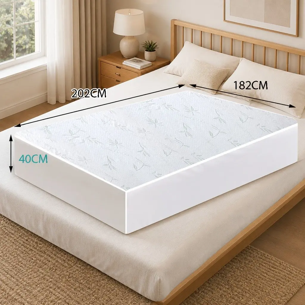 King Mattress Protector Waterproof Breathable Fitted Cover Machine Washable
