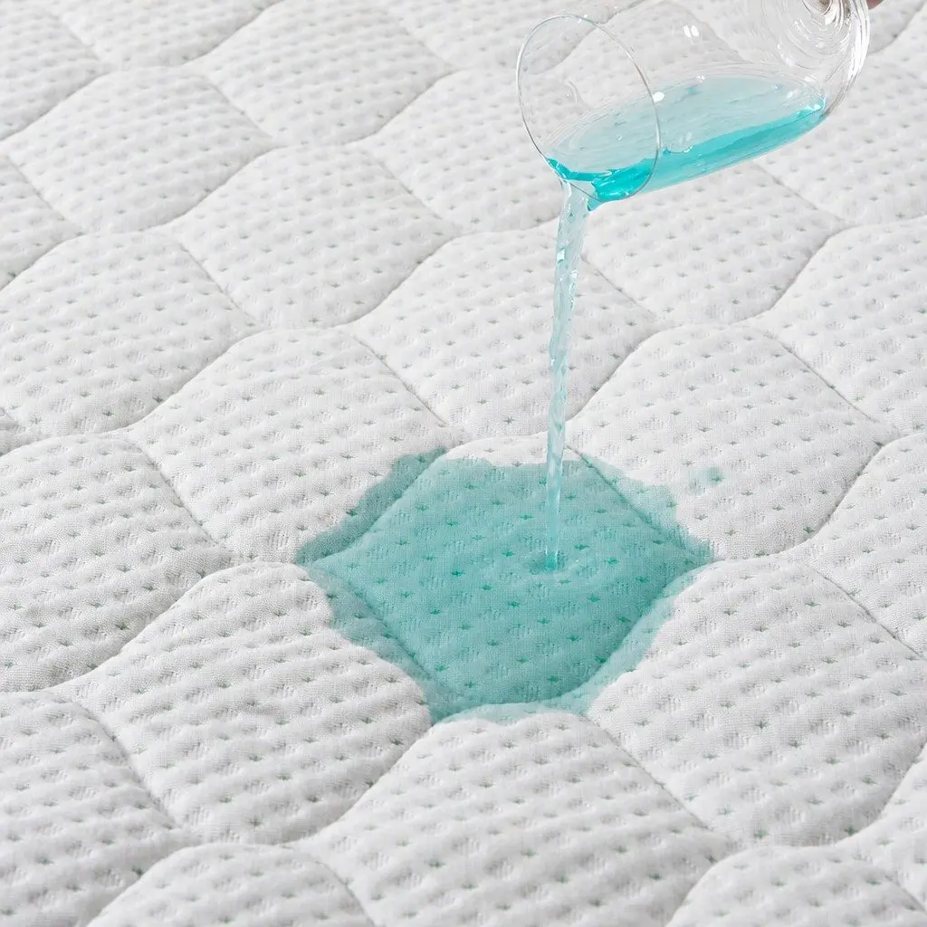 Mattress Protector Bamboo Fibre King Size Quilted Waterproof Fitted White
