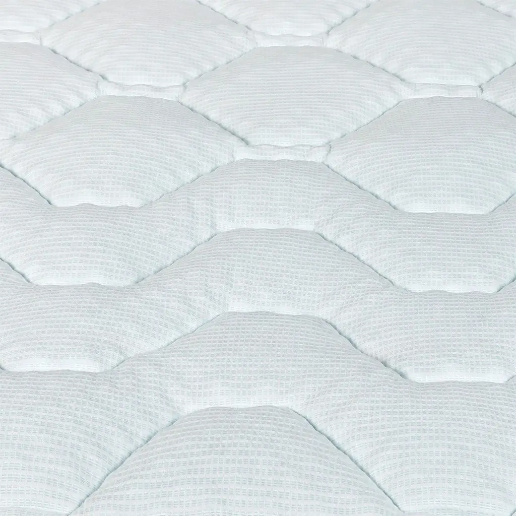 King Mattress Topper Memory Foam Cooling Pressure Relief 203cm x 183cm White and Blue
