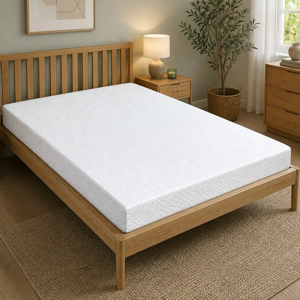 Memory Foam Mattress Topper Cooling Gel 10cm King Single White