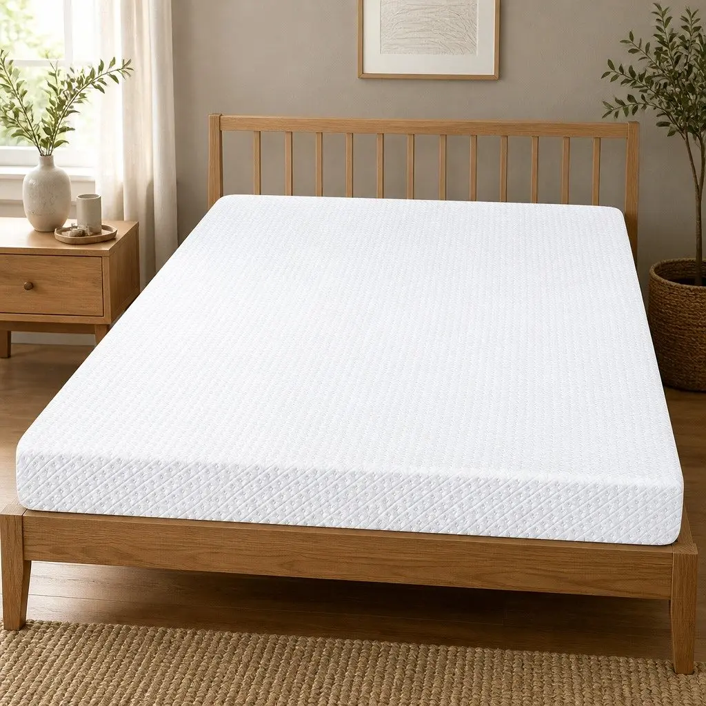 Memory Foam Mattress Topper Dual-Layer Gel Cooling 10cm Bamboo Charcoal Queen