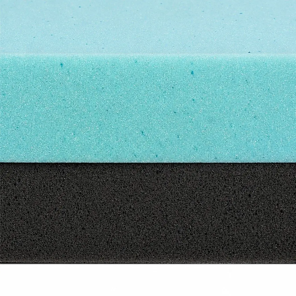 Memory Foam Mattress Topper Dual-Layer Gel Cooling 10cm Bamboo Charcoal Queen