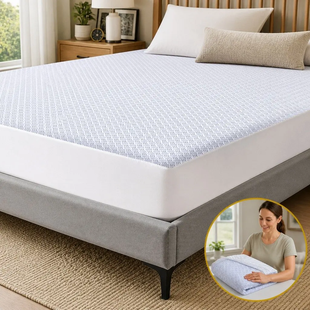 Queen Size Cooling Mattress Protector with Deep Pocket