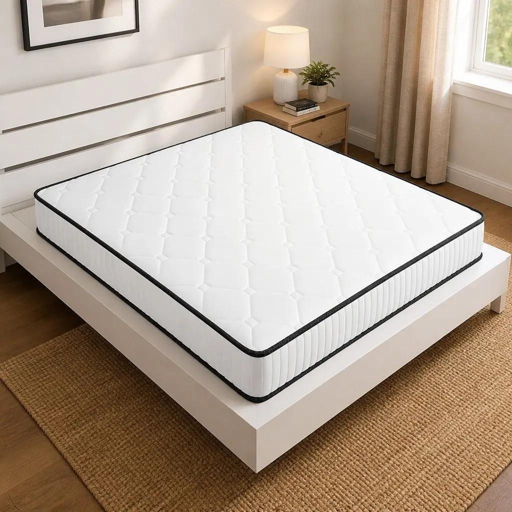 Spring Mattress Double Bed for Restful Nights 188x138cm